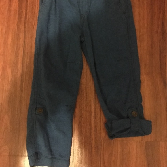 H&M Toddler Boy Linen Roll Up/Down Pant - Picture 3 of 4
